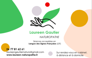 Laureen Gautier Angers, , Bilan naturopathique, Diététique préventive et curative, Phytologie, Reflexologie