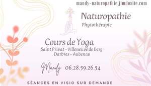 Mandy Naturopathie Yoga Aubenas, , Bilan naturopathique, Diététique préventive et curative, Nutrition et micro nutrition, Phytologie, Reflexologie, Naturopathe